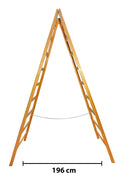 A Tipi Ahşap Merdiven 9+9 Basamaklı